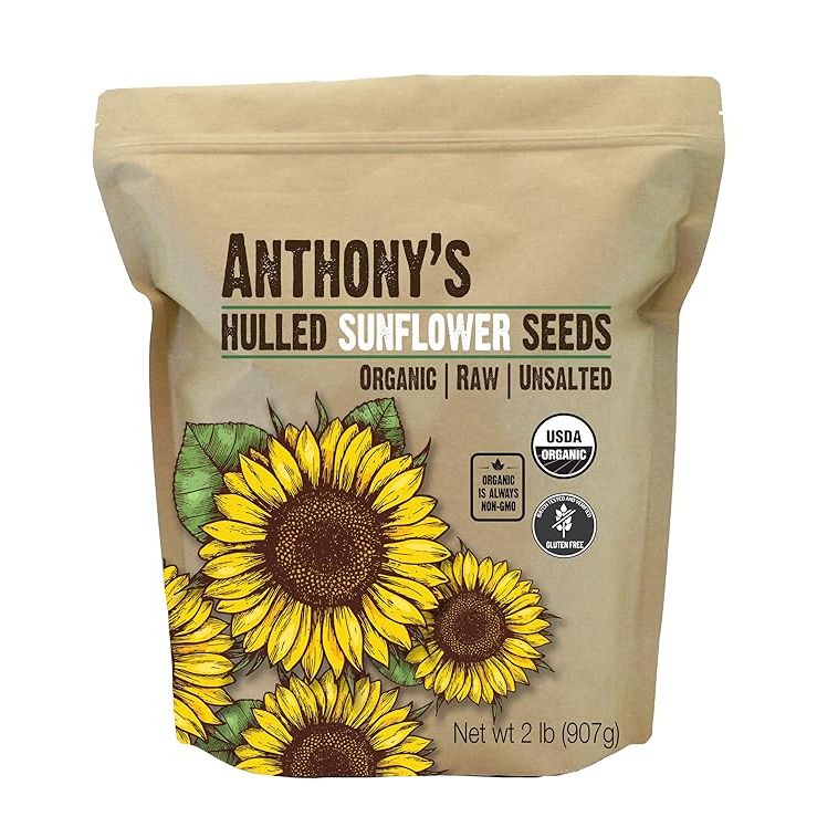 Anthony's Organic Hulled Sunflower Seeds are a healthy and nutritious snack option for those looking to add more plant-based protein and nutrients to their diet. These sunflower seeds are raw, unsalted, and batch tested to ensure quality and freshness.