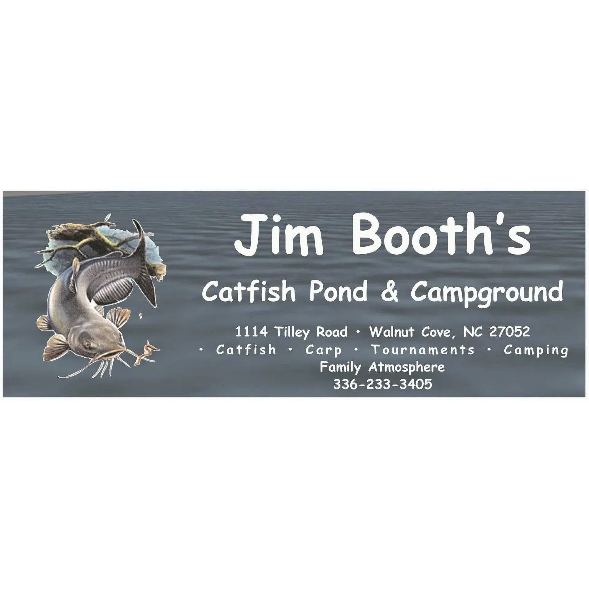 Jim Booth's Catfish Ponds and Campground is a delightful destination for fishing enthusiasts and camping aficionados alike. Renowned for its pristine condition and dedication to maintaining a welcoming and clean environment, this charming spot has been a cherished location for creating fond memories since the 1990s. Anglers of all ages can reminiscelebrate in the thrill of the catch, as the ponds promise abundant catfish eager to challenge their fishing skills.

Visitors often appreciate the family-friendly atmosphere where both the young and the young-at-heart can enjoy a variety of activities. The campground offers the unique experience of night fishing by the water, making it an ideal retreat for those who wish to indulge in the serene beauty of the outdoors under the starlit sky. Conveniently priced to ensure accessibility for all, the venue also hosts exciting catfishing tournaments on Fridays and Saturdays. These events not only add an element of friendly competition but also entice with the promise of a grand prize for the lucky person who lands the largest fish of the night.

Guests have also expressed their admiration for the considerate and amiable staff who go the extra mile to enhance the celebratory spirit of the site. Personal touches such as birthday announcements at midnight contribute significantly to the campground’s reputation as a place that truly celebrates and honors its visitors.

Recommended with enthusiasm, Jim Booth's Catfish Ponds and Campground stands out as a top choice for those seeking a relaxing fishing getaway or an enjoyable camping experience with loved ones. It's a place where traditions begin and continue for generations, all amidst the captivating allure of nature and the joy of reeling in a big catch. Description by ChatGPT.