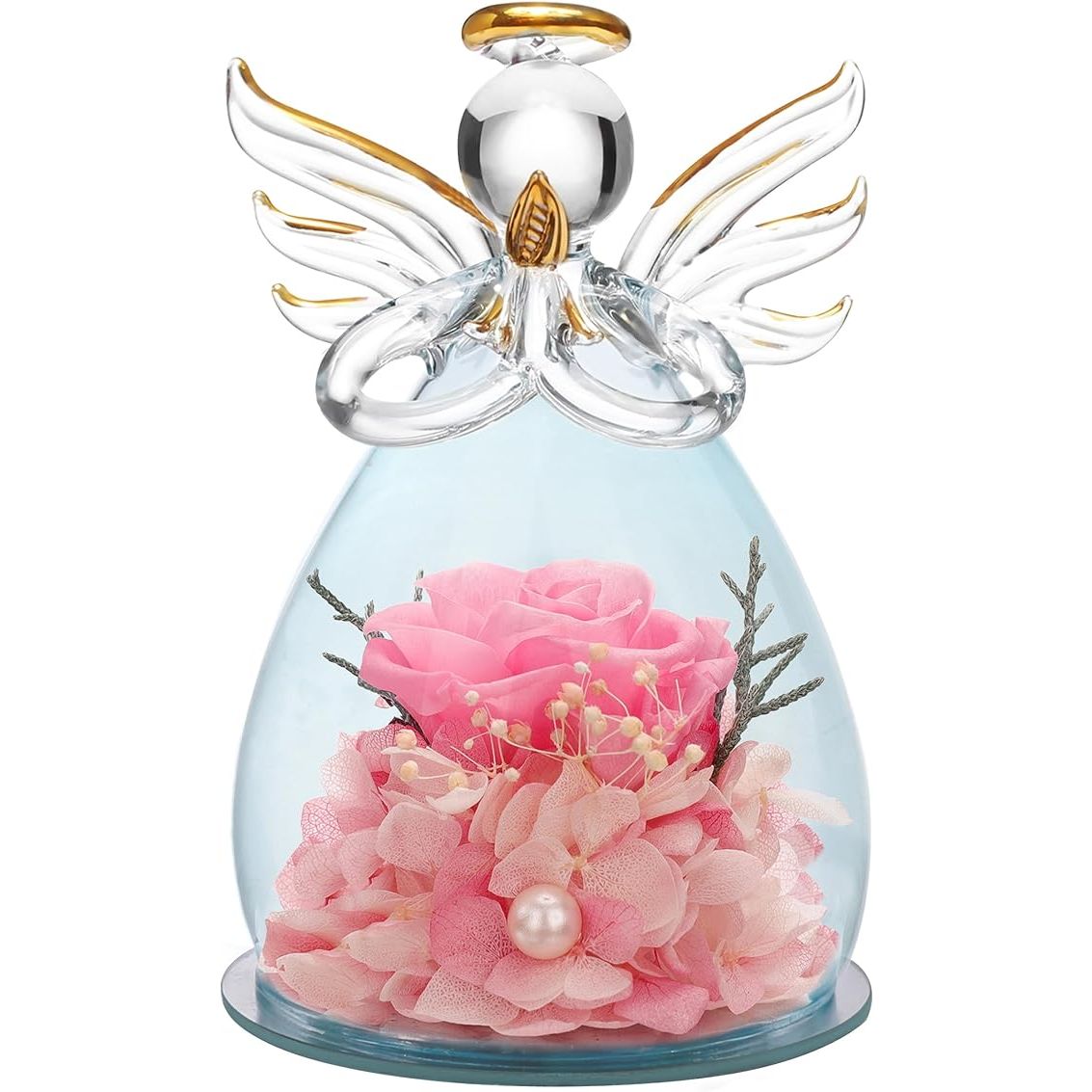 The Angel Roses Gifts for Women are a stunning and unique gift idea for your loved ones. Made of high quality preserved roses, these flowers do not need to be watered and will not wither easily, allowing you to enjoy their beauty all the time.