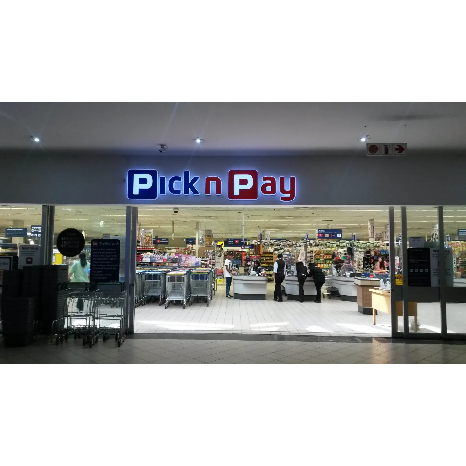 Pick n Pay in Potchefstroom offers a delightful shopping experience that is highly appreciated by the local community and visitors alike. Patrons can expect to be greeted by an exceptionally friendly team of staff members who are attentive and always ready to assist. The store prides itself on its cleanliness and strategic arrangement, ensuring that aisles are spacious, allowing for comfortable navigation and effortless access to products.

The well-thought-out layout of the store means that items on shelves are conveniently placed within eye level and reach, facilitating a hassle-free shopping experience. The store goes above and beyond to ensure customer satisfaction, demonstrated by attentive staff who are keen to offer the freshest produce, like cucumbers straight from delivery—indicating a commitment to quality and service.

Shoppers can also enjoy the welcoming ambiance of the in-store bakery, which boasts a selection of freshly baked goods, adding to the overall pleasant atmosphere of the establishment. The store's organization and tidy presentation of goods are not only pleasing to the eye but also contribute to an enjoyable shopping trip.

Ample space within the store highlights opportunities for the future, hinting at the potential to expand services or product offerings that could further enhance the customer experience. For those looking for a seamless and comfortable visit to the grocery store, Pick n Pay Potchefstroom is a reliable destination where one can expect to find everything they need in an inviting, well-maintained environment. Description by ChatGPT.