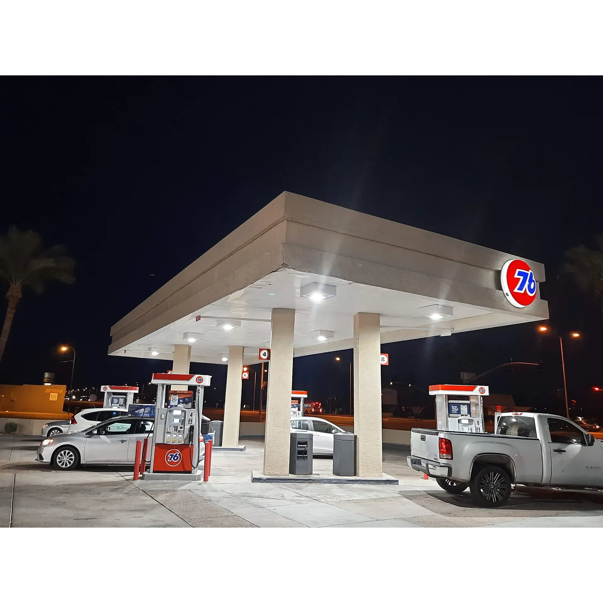 Located in the bustling East Mesa area, 76 is highly regarded by many for offering some of the most competitive gas prices around, catering to savvy motorists seeking value for their dollar. Customers appreciate the convenience and affordability that 76 brings to their daily commutes and travel itineraries.

The service station prides itself on being a one-stop destination for fuel needs, and many patrons often find themselves making 76 their preferred pitstop due to its enticing fuel rates. Customers who visit 76 have found that it can be a reliable spot for a quick fill-up, ensuring they can get back on the road without delay and make the most out of their busy day.

Visitors to 76 also frequently comment on the broader selection of offerings beyond the pumps. From a well-stocked convenience store with a variety of snacks, beverages, and essential items, 76 aims to cater to the diverse needs of its clientele, ensuring that every visit is as convenient as possible.

The station's commitment to customer satisfaction is evident in the level of service and the range of products available, making 76 a popular choice among local residents and travelers alike who are looking for a hassle-free experience and excellent value when they need to refuel their vehicles and refresh themselves during their journeys. Description by ChatGPT.