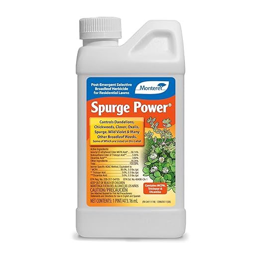 Monterey LG 5600 Spurge Power Herbicide is a powerful and effective herbicide designed to control and eliminate various types of weeds, including spurge. It comes in a convenient one-pint container, making it easy to handle and apply. This herbicide is safe to use on lawns, landscapes, and ornamental turfgrass.