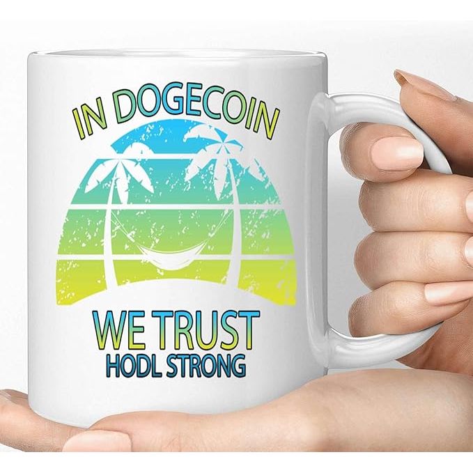 The Funny Dogecoin Finances Enthusiasts Retro Style coffee mug is a must-have for any Dogecoin fan. Made of high-quality white ceramic, this 11 oz mug features a unique retro design that is sure to stand out. Whether you're enjoying your morning coffee or tea, this mug is perfect for showing off your love for Dogecoin.