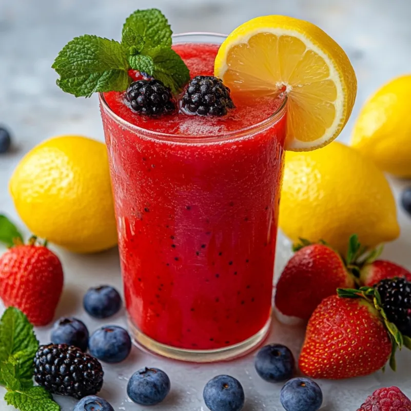 Berry Lemonade is a refreshing and fruity beverage that combines the tangy flavor of lemons with the sweet taste of ripe berries. It is made by creating a simple syrup infused with a mix of fresh berries such as strawberries, blueberries, raspberries, and blackberries.