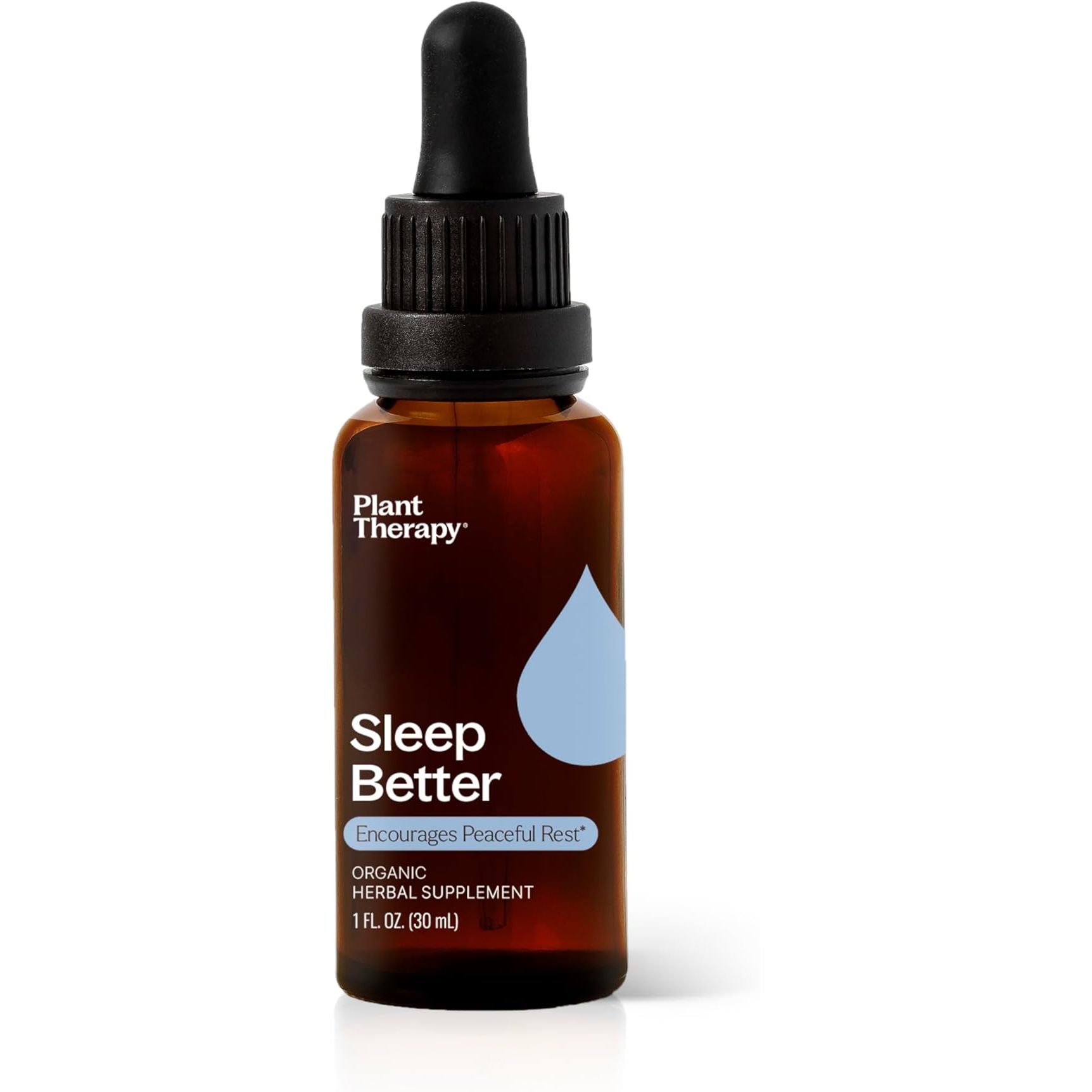 Plant Therapy Organic Sleep Better Tincture is a natural, plant-based supplement designed to help promote relaxation and better sleep. This blend of chamomile, lemon balm, and valerian extracts is known for its calming and sedative properties, making it a great option for those struggling with a busy mind or difficulty falling asleep.