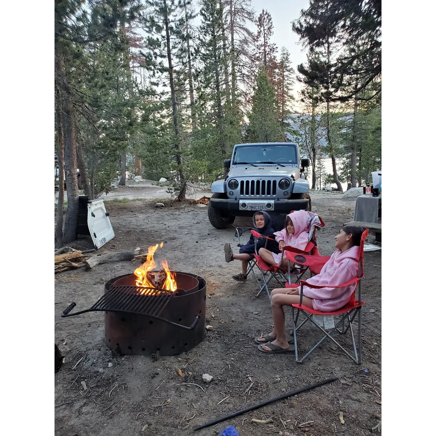 Voyager Rock Campground offers picturesque campsites with sweeping views of the magnificent Courtright Reservoir, providing an ideal gateway for those seeking a serene escape amidst nature's splendor. As a haven for outdoor enthusiasts, campers revel in the opportunity to connect with the wilderness and partake in an array of activities surrounded by breathtaking scenery.

The rustic charm of the campground is preserved through its basic amenities, encouraging a true back-to-nature experience. Equipped with pit toilets, it invites guests to embrace the simplicity of outdoor living. To ensure the tranquility of your stay, the campground is accessible only by 4-wheel drive vehicles that can handle rugged terrain, further enhancing the sense of adventure and seclusion.

Adventurous campers eagerly anticipate the mildly challenging drive, which sets the stage for a rewarding retreat free from the usual bustle of more accessible campsites. Those in pursuit of the best lakeside spots often venture out early on a Thursday, securing prime locations for a memorable weekend stay.

The area beckons with the call of the wild, offering the perfect setting for hiking and exploring the surrounding vistas. It's a place where tradition and nature intertwine, beckoning families to establish annual pilgrimages to this idyllic outdoor retreat. Voyager Rock Campground is not just a destination but a scenic sanctuary where treasured memories are forged beneath the expansive skies beside the tranquil waters of Courtright Reservoir. Description by ChatGPT.