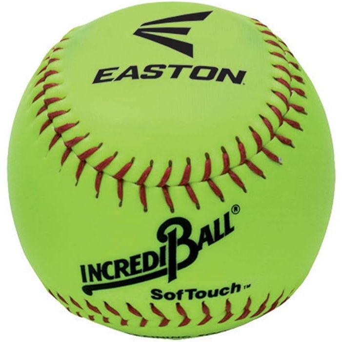 The Easton 12" Yellow Incrediball Training Softball is designed for players to practice and improve their skills without the risk of injury. This training softball is made with a durable material that is softer than a standard softball, making it safer for players of all ages.