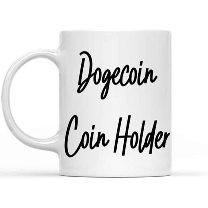 Looking for a funny and unique gift for a Dogecoin fan? The Humorous Gift Idea Dogecoin Coin Holder is a great choice! This ceramic coffee mug not only holds your favorite beverage, but also has a built-in slot to hold your Dogecoin coin.