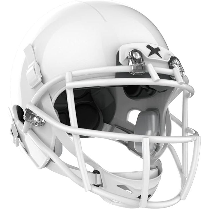 The Xenith X2E+ Youth Football Helmet is designed to provide young players with a comfortable and protective fit during practice and games. It features an Adaptive Fit system that allows for a snug and secure fit, while also enabling easy adjustments for a personalized feel.