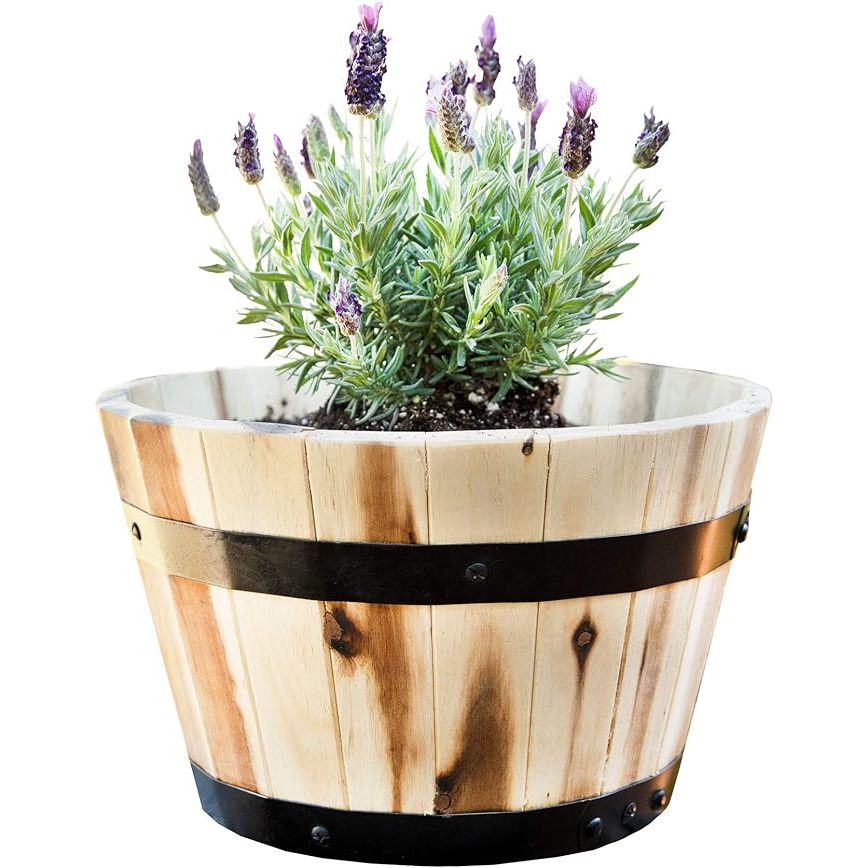 Enhance your indoor or outdoor space with our beautiful Round Wooden Planter. Crafted from 100% Acacia wood, this planter is not only durable but also naturally resistant to water and rot. Its elegant brown and golden coloring will complement any decor and bring a touch of nature into your home.
Measuring 11.