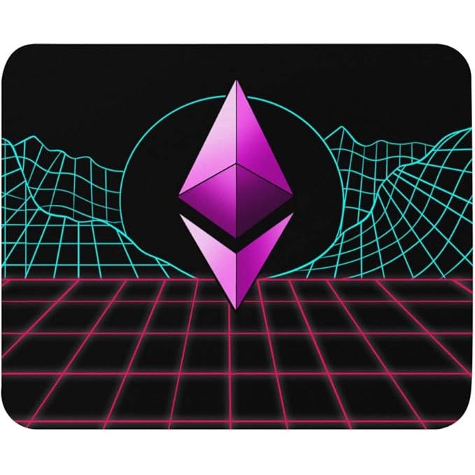 Ethereum Mouse pad Crypto Mouse pad Black image