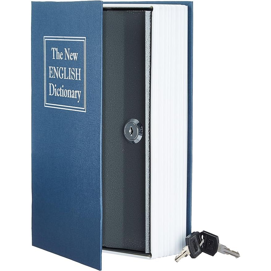 The Amazon Basics Book Safe is a clever and discreet way to keep your valuables safe and secure. This book safe is designed to look like a regular book, blending in seamlessly with your existing book collection. It has a key lock for added security, ensuring that only those with the key can access its contents.