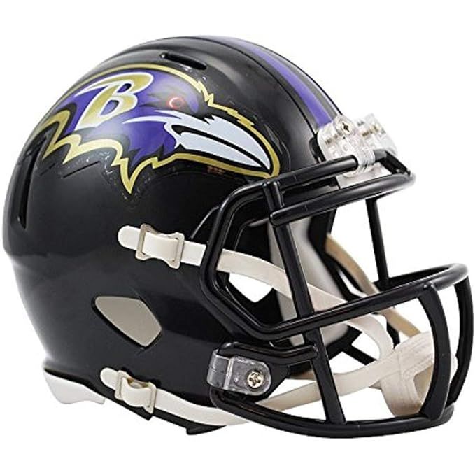 The Riddell NFL Speed Mini Helmet is a smaller-scale replica of the official helmets worn by players in the National Football League. These helmets are designed to look and feel like the real thing, but are approximately half the size of the full-size helmets.