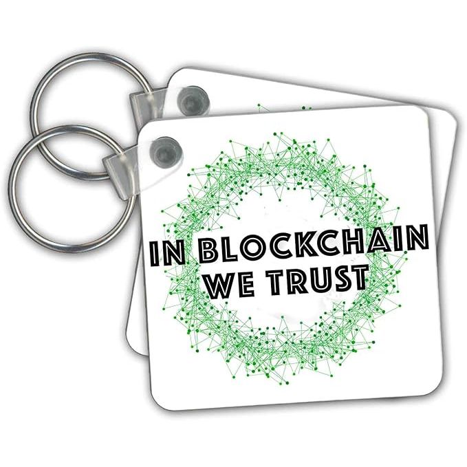 3dRose Key Chains is a company that produces a variety of customizable keychains. One popular design is the "In Blockchain We Trust with Green Interconnected Nodes" keychain, which features a sleek and modern design. The keychain is made of high-quality materials and is durable, making it a practical accessory for everyday use.