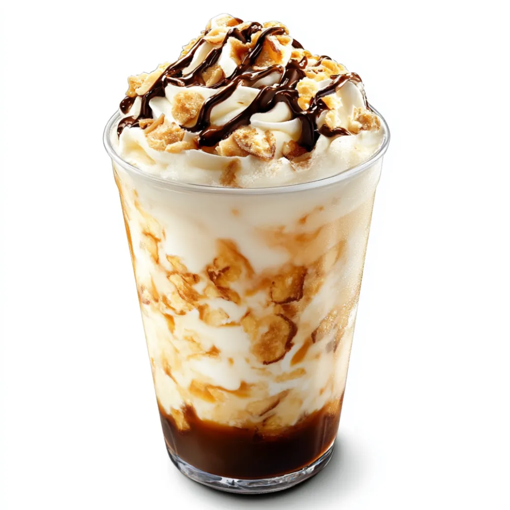 The Iced Stoya-ccino is a refreshing and invigorating coffee beverage that's perfect for hot summer days or a quick afternoon pick-me-up. This drink combines the rich, bold flavors of espresso with the creamy smoothness of milk and the sweetness of vanilla and caramel syrup.