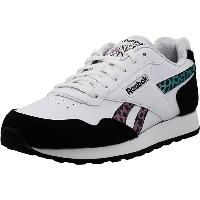 The Reebok Women's Classic Harman Run Sneaker is a stylish and versatile shoe designed for everyday wear. With a classic design and durable construction, these sneakers are perfect for casual outings or light exercise.