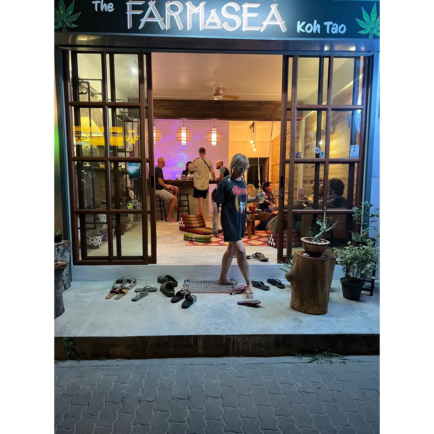 The FarmaSea is a celebrated haven for both locals and travelers in Koh Tao, offering an unparalleled experience for cannabis enthusiasts and those seeking a communal space filled with positivity. Renowned for its top-quality weed, The FarmaSea is much more than a dispensary—it’s a vibrant social hub where the atmosphere radiates with good energy and creativity.

Owners Tess and Dave infuse The FarmaSea with their warm-hearted spirit, making everyone feel like family with their infectious laughter and welcoming nature. The space offers a unique home-like comfort that invites patrons to unwind in a setting where friendliness and camaraderie flourish.

Visitors can unleash their artistic flair with available art supplies, adding a unique touch to an already charming environment. The inviting and creative atmosphere aligns with the essence of Koh Tao, making it a must-visit destination to form lasting bonds and bask in the laid-back island life.

Alongside exceptional customer service, The FarmaSea flaunts an aesthetic and beautifully organized display that enhances the shopping experience. With its convenient location, it stands out as an accessible retreat for relaxation, where everyone can find peace, inspiration, and acceptance.

Described as a "safe heaven" by its patrons, The FarmaSea prides itself on being an inclusive space that fosters a sense of safety and non-judgment. It's more than a dispensary; it's a place that completes the picturesque charm of Koh Tao, capturing the essence of a serene getaway. Whether for the amazing selection, the cozy spots to sit and vibe, or the sense of belonging, The FarmaSea remains the pinnacle of island chill-out spots and a heartfelt community where memories are made and cherished. Description by ChatGPT.