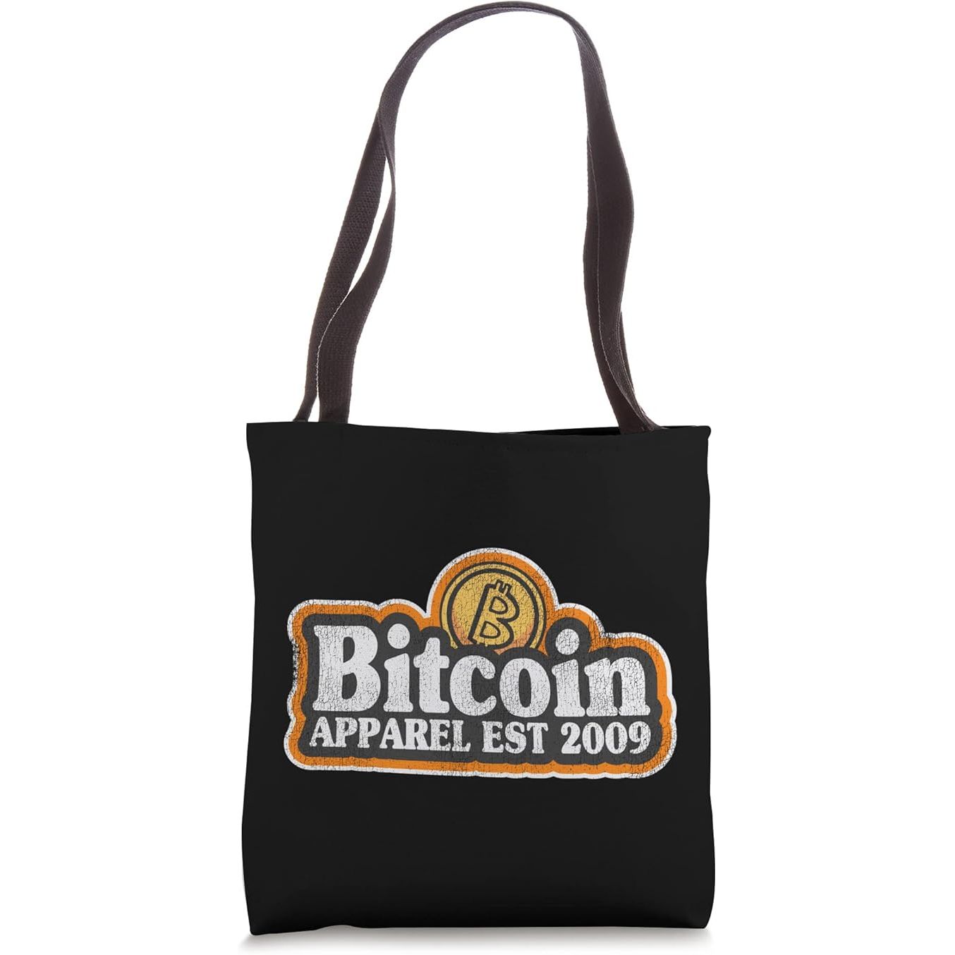 Retro Vintage Bitcoin Logo Est 2009 Hodl It Funny Bitcoin Tote Bag image