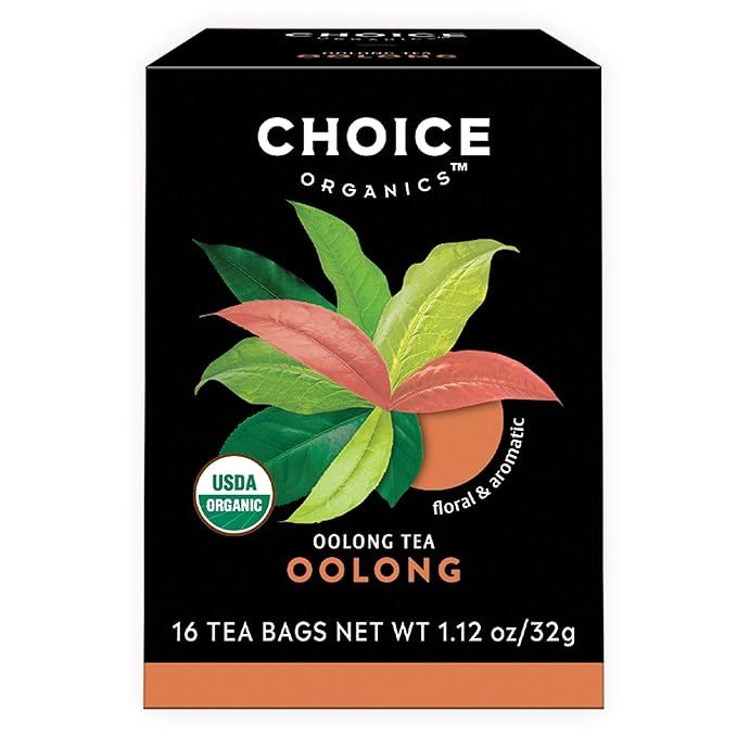 Choice Organics Organic Oolong Tea is a Fair Trade certified tea that is made with organic ingredients. Each pack contains 16 compostable tea bags filled with Oolong tea, a type of traditional Chinese tea known for its unique taste and health benefits.