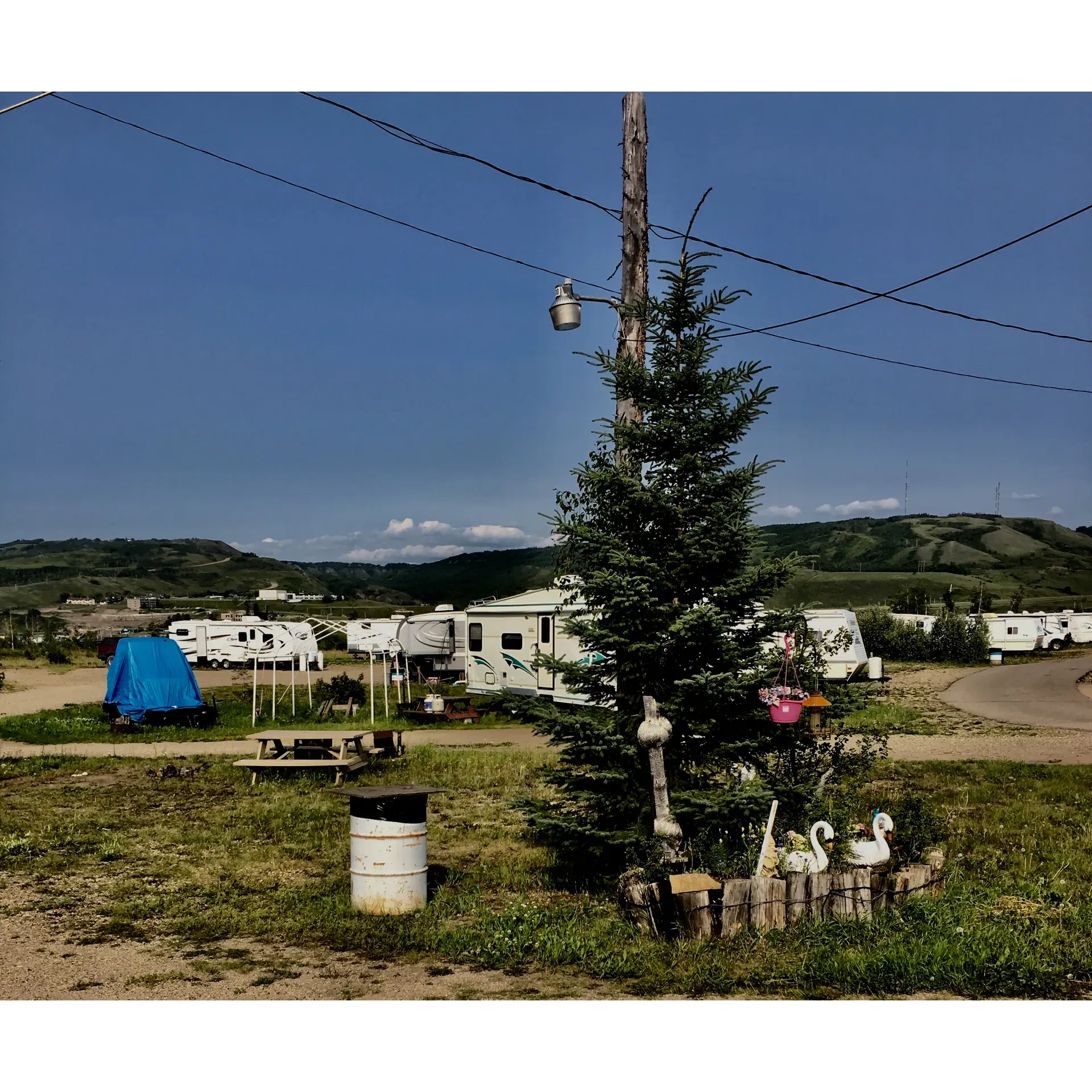 Peace River Lions Campground is a community-oriented outdoor retreat where guests can immerike themselves in the warmth and charm provided by the dedicated on-site caretaker, Albert. The campground is recognized for its open and expansive sites, offering a spacious environment that many find perfect for relaxation and socialization. Despite the challenges of nature, the hospitality here creates a welcoming atmosphere that turns the campground into a home away from home for visitors.

A particularly noteworthy aspect of the Peace River Lions Campground is its benevolent mission, with proceeds earned at the facility directed towards charitable causes. This commitment to giving back adds an element of heart to every stay and resonates with guests who value community contribution.

The grounds are equipped to ensure a comfortable camping experience, featuring essential utilities such as water and power hook-ups. Furthermore, the campground includes convenient amenities like a washer, dryer, and a shower facility with an accompanying bathroom, adding a touch of convenience to the rustic outdoor experience.

Guest service is a top priority at Peace River Lions Campground, with an office staff that is known for their exceptional friendliness and readiness to assist, enhancing the overall visitor experience. Additionally, its proximity to the town center makes it an ideal location for campers looking to explore the local area, ensuring that necessities and local attractions are never far out of reach.

Surrounded by the greenery of the space, guests can enjoy the breadth of the park. It's a setting where camaraderie flourishes and memories are made, thanks much in part to the heartfelt efforts of the owner and staff who are dedicated to providing a satisfying and hospitable stay. Description by ChatGPT.