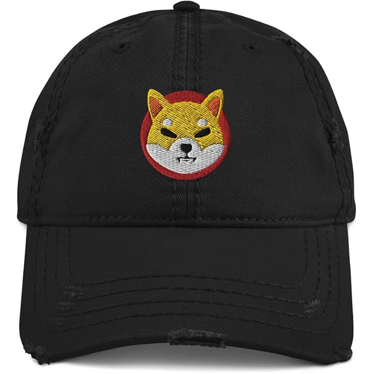 The Shiba Inu Crypto Hat is a trendy and stylish dad cap that features an embroidered design of the popular Shiba Inu cryptocurrency logo. The hat is made from high-quality materials and is designed to be comfortable and durable for everyday wear. The distressed style of the hat gives it a vintage and worn-in look, adding to its appeal.