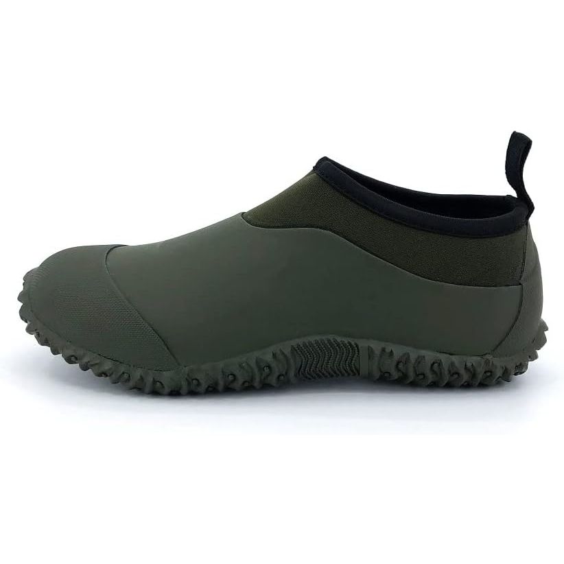 The SYLPHID Men's Garden Shoes and Women's Rain Shoe are waterproof neoprene camp booties designed for activities such as camping, lawn care, gardening, and yard work. These shoes are durable and comfortable, providing protection from wet and muddy conditions while allowing for flexibility and ease of movement.