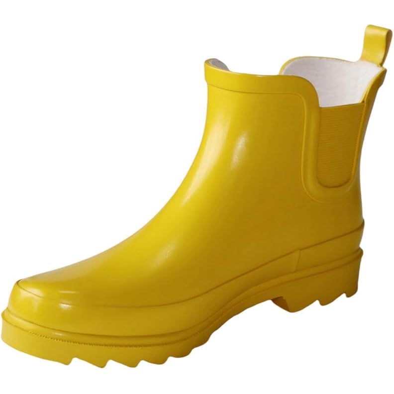 Women's rubber rain boots are essential footwear for rainy and wet weather conditions. These boots are made from waterproof materials, typically rubber, to keep the feet dry and protected from water. The anti-slipping design of the soles ensures stability and grip on slippery surfaces, providing added safety for the wearer.