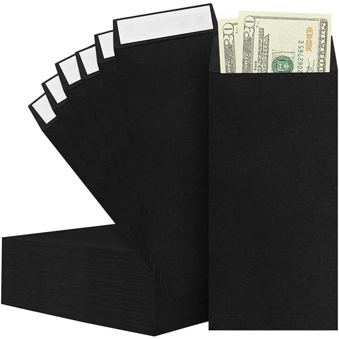 Cash envelopes are a popular budgeting tool used to help people manage their finances. The Cash Envelopes -120 Envelopes Money Saving Challenge is a set of 120 black money envelopes designed for cash savings. Each envelope measures 3.2x6.6 inches and is made of 80 GSM paper, making them durable and long-lasting.