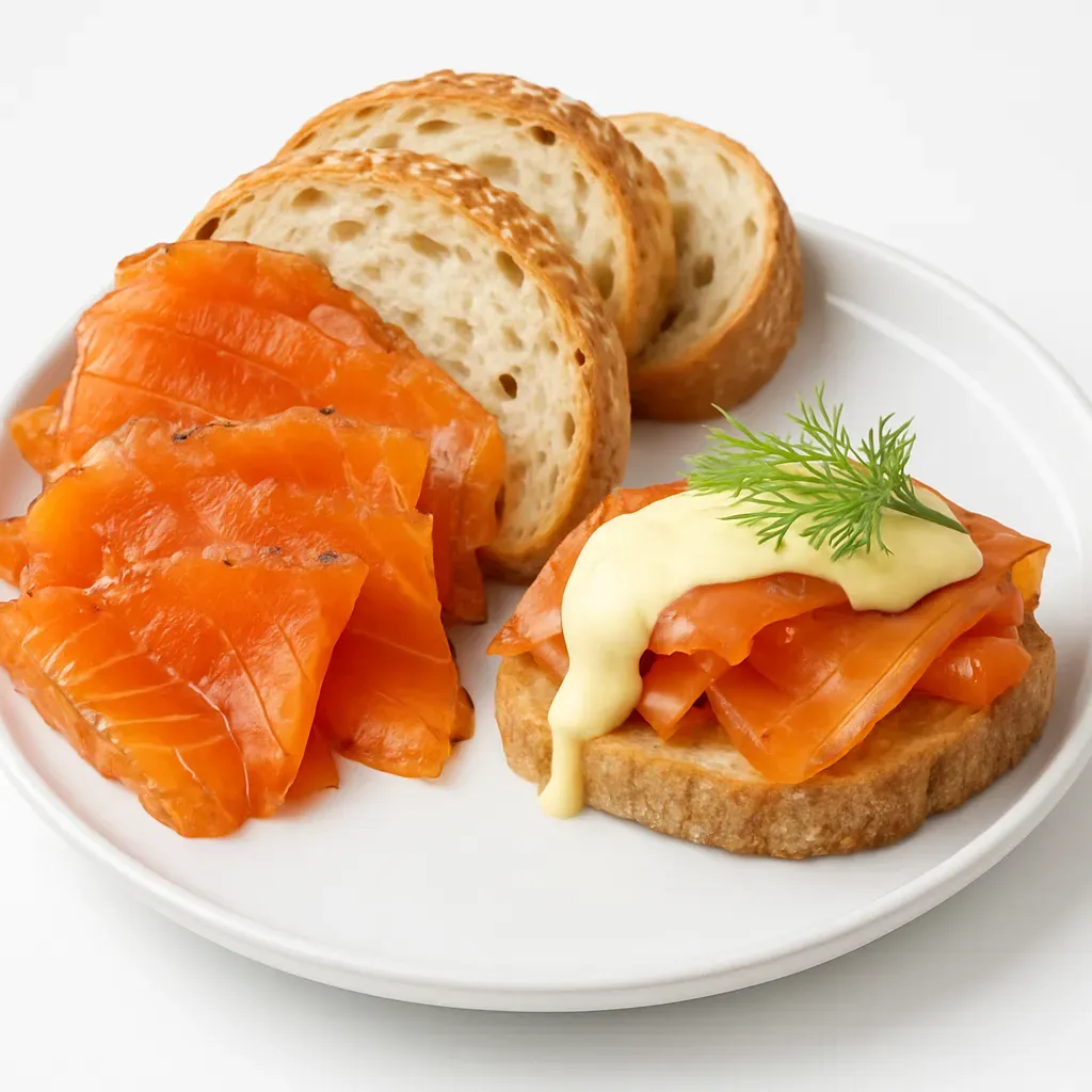 This cured salmon dish, enhanced by a tangy mustard-dill sauce, makes an elegant appetizer or starter. The curing process brings out the salmon’s natural flavors, offering a taste of Iceland's culinary heritage.