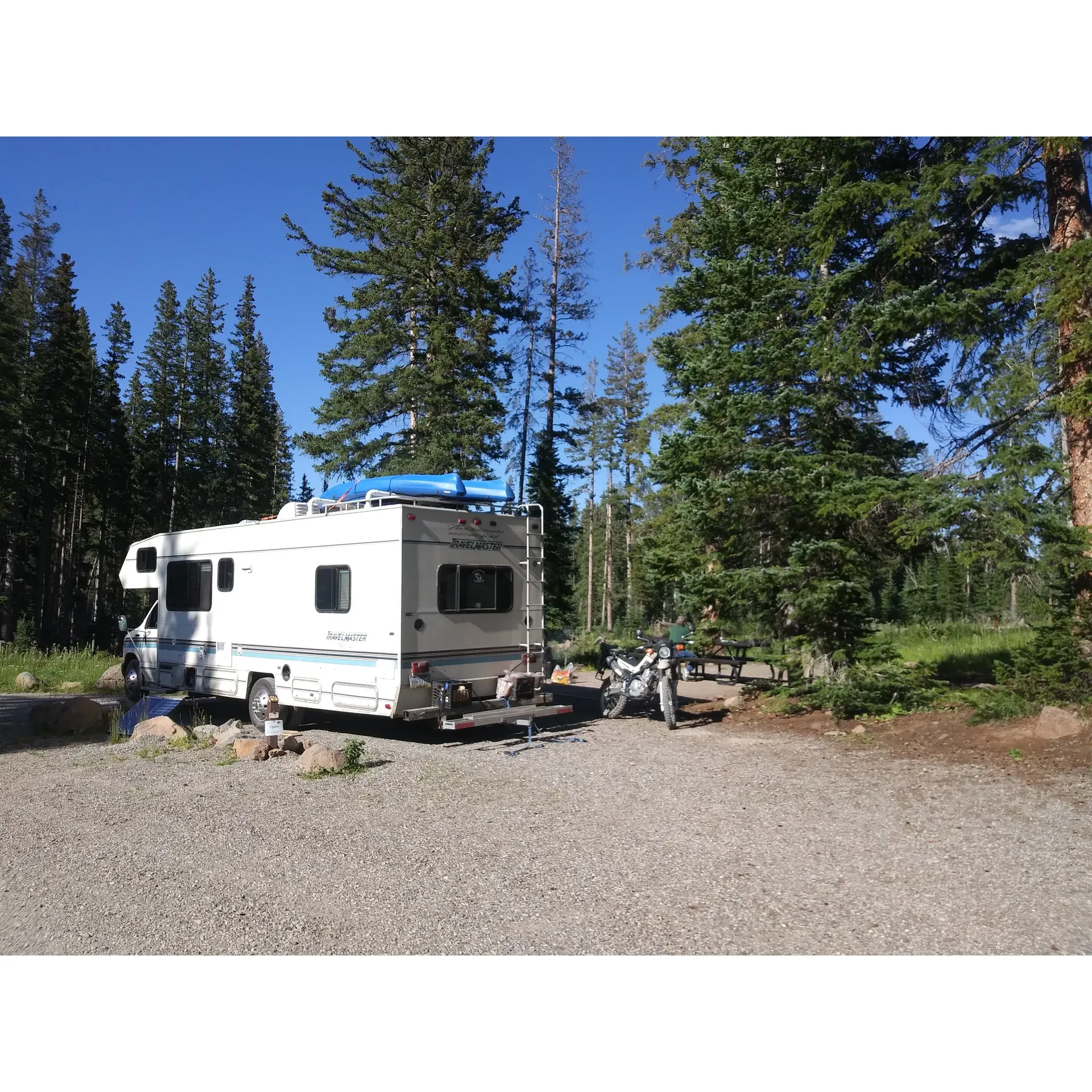 Island Lake Campground offers a premiere outdoor experience on the Grand Mesa, providing spacious campsites that ensure a comfortable and private retreat in nature. With outstanding views and easy accessibility to nearby lakes, a lodge, and an abundance of trails, this campground is an ideal getaway for those seeking both relaxation and adventure in the great outdoors.

The campground is praised for its exceptional hospitality, highlighted by the dedicated camp hosts who are consistently applauded for their helpfulness and eagerness to enhance guests' stays. Whether you're visiting over a busy holiday weekend or looking for a serene escape, the staff, including notable hosts like Mike, are always ready to assist and ensure your experience is memorable.

Visitors can enjoy the modern convenience of electric sites amidst the rustic charm, making it suitable for a wide range of camping preferences. The breathtaking natural surroundings are teeming with wildlife, offering guests the chance to immerse themselves in undisturbed nature whilst being just a stone's throw from the tranquil lake waters.

Additional perks include the moderate climate afforded by the campground's elevation, with significantly cooler temperatures than the valley below, providing a refreshing respite from the heat. For those needing to stay connected, the availability of cell service ensures you can share your scenic moments with friends or attend to important calls while surrounded by the grandeur of Grand Mesa National Forest.

Island Lake Campground is recognized for its serene ambiance, with most campers enjoying peaceful evenings under starlit skies. It's the perfect destination for those looking to savor the simple joys of camping with the added benefits of exceptional service and convenient features. This celebrated campground beckons all nature enthusiasts looking for their next outdoor excursion, leaving visitors with an enduring urge to return. Description by ChatGPT.