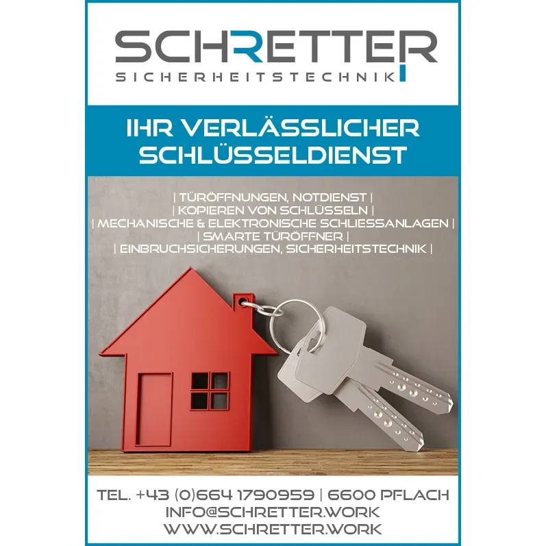 SCHRETTER Sicherheitstechnik is a trusted and reputable provider of security technology solutions, particularly known for their prompt and professional service. Their response time is exceptional, often on-site within half an hour, providing swift assistance to customers in need. Praised for their ability to help out of difficult situations at reasonable prices, SCHRETTER Sicherheitstechnik is a go-to for emergencies.

Customers highly recommend their door opening services, highlighting their availability during unconventional hours, including late nights and weekends. The team, led by the commendable Martin, is celebrated for their speed, expertise, and patient approach to every task, earning them a thrilled and loyal customer base.

The company's reliability is consistently noted, with clients speaking highly of their efficient, damage-free door unlocking skills. Beyond emergency services, SCHRETTER Sicherheitstechnik's skilled technicians are skilled in lock repairs, swiftly returning security features to full functionality with a professional touch.

Their services extend to the installation of garage doors, where they are lauded for delivering great value for price and reliable operations. Customers who have availed themselves of these installation services have expressed a willingness to engage them for future needs, reflecting the company's ability to foster long-term client satisfaction.

Devotion to excellence and an unwavering commitment to customer service make SCHRETTER Sicherheitstechnik a highly recommended company for security technology needs. Description by ChatGPT.