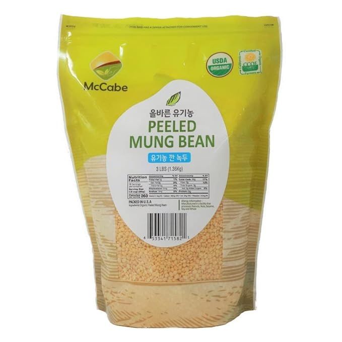 McCabe Organic Peeled Mung Beans are a nutritious and versatile legume that is packed with fiber and minerals. They are USDA and CCOF certified, ensuring that they are grown and processed without the use of synthetic pesticides or fertilizers. The mung beans are peeled, making them easier to digest and cook quickly.