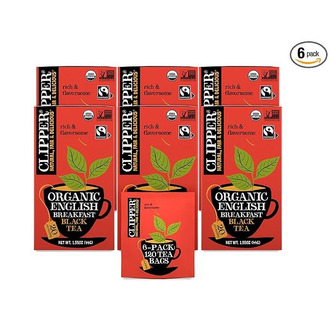 Clipper Tea is a renowned British brand known for producing high-quality, ethically sourced teas. Their English Breakfast blend is a popular choice among tea enthusiasts for its robust flavor and invigorating aroma.