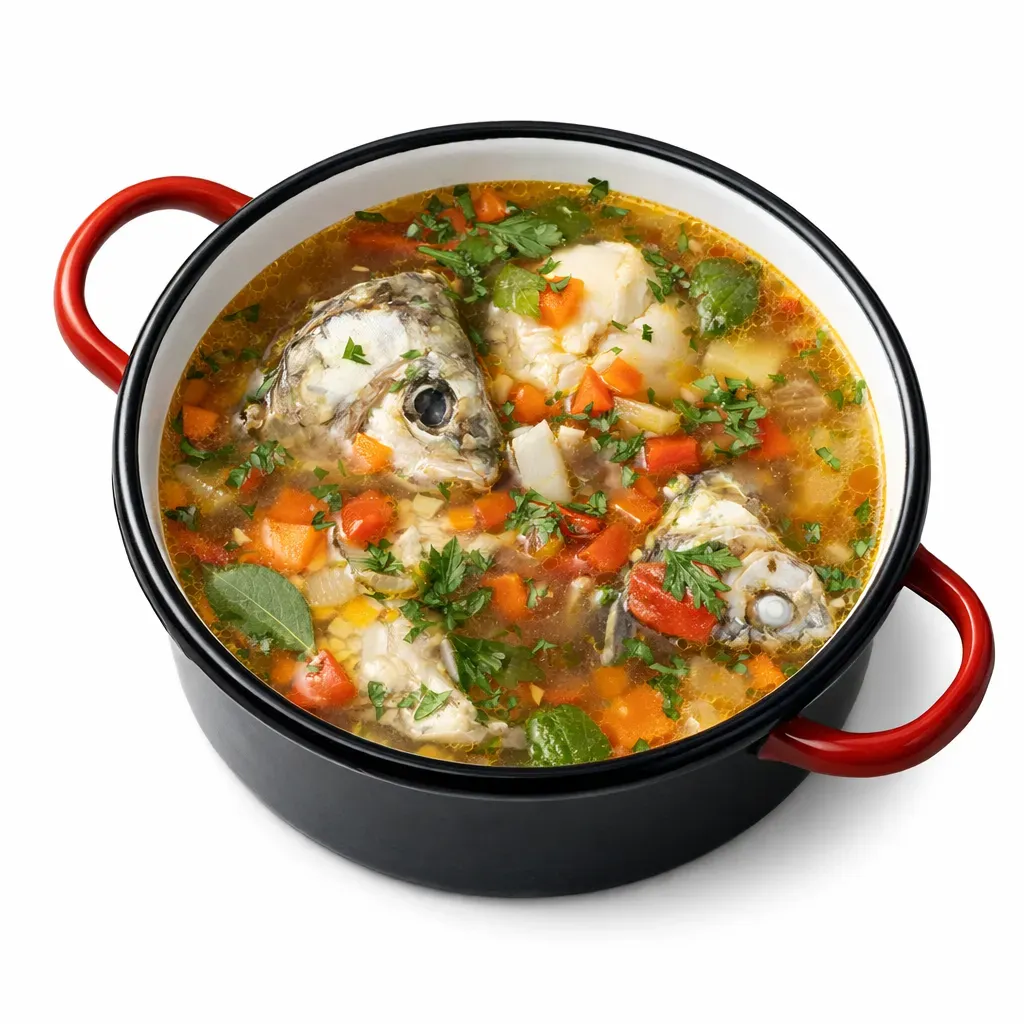 A delicious and hearty French soup hailing from Brittany, combining monkfish with aromatic vegetables for a comforting experience.
