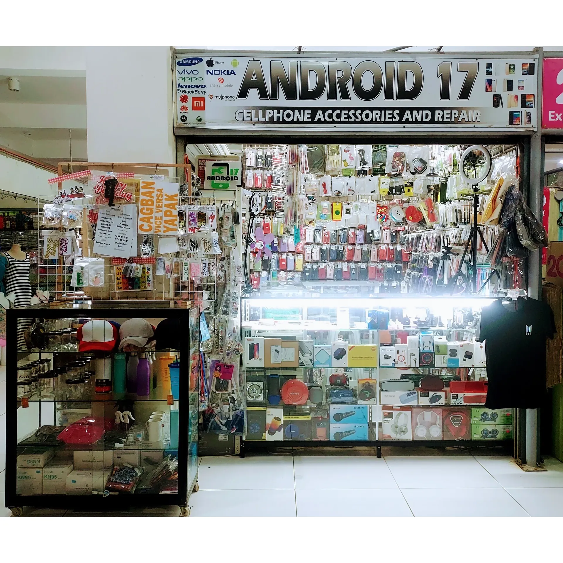 Android17 Cellphone Accessories, Repair, and Printing Services is a well-regarded destination for all your mobile needs, drawing customers with its excellent selection of products and the approachability of its staff. With a focus on popular brands like Samsung and Apple, this shop offers a diverse array of accessories that cater to the tech-savvy consumer. Although it may be a bit of a hidden gem due to its location, the search is rewarded with a treasure trove of essentials, including sought-after items like wireless chargers.

At Android17, you can expect a warm welcome and helpful assistance from the team, who are praised for their friendliness and dedication to customer service. Whether you are in need of a screen protector sheet, accessories to enhance your mobile experience, or you're looking to take advantage of their print services, Android17 stands ready to meet your needs with efficiency and a smile. Description by ChatGPT.