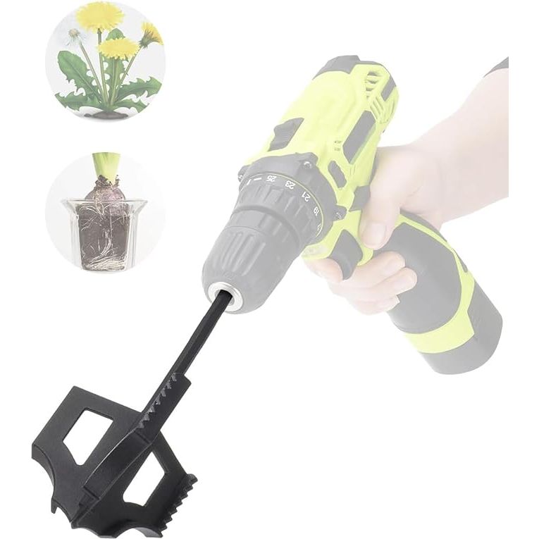 The 4-in-1 cultivator soil tiller is a multipurpose gardening tool that is designed to help with various tasks in the garden. It can be used as a weed remover, soil digger, soil loosener, and bulb planter auger. It is particularly useful for preparing gardening beds and plant boxes, as well as for planting bulbs.