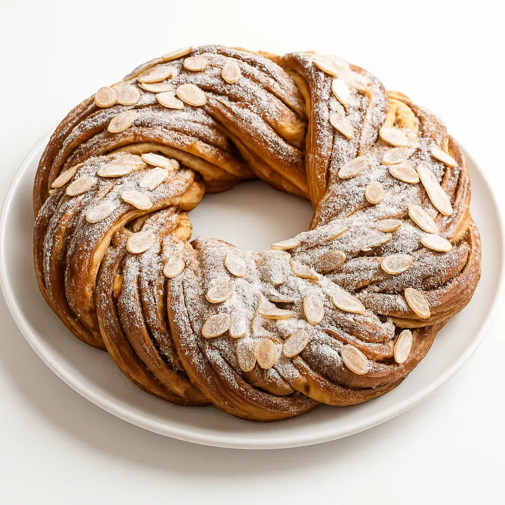 A delightful treat combining comforting cinnamon flavors with sweet, braided bread, perfect for gatherings or as a homemade dessert.