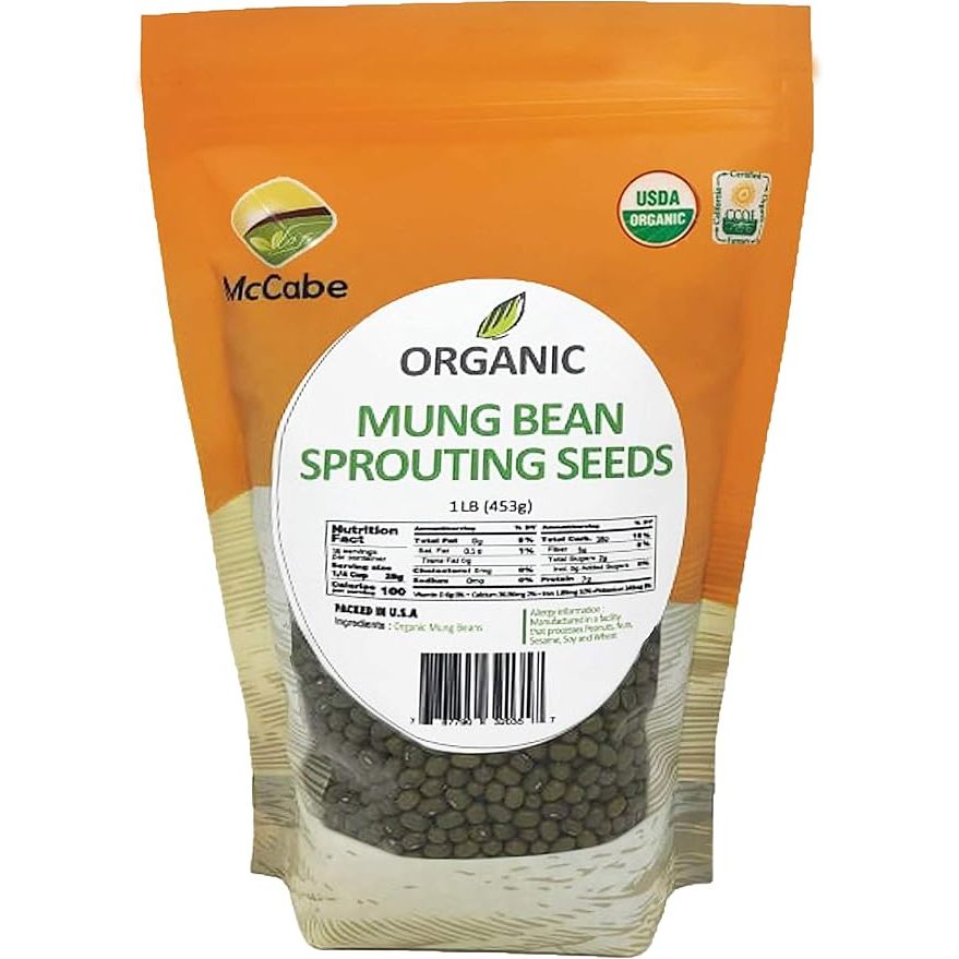 McCabe Organic Mung Bean Sprouting Seeds are a nutritious and versatile ingredient that can be used in salads, soups, stir-fries, and more. Mung beans are known for their high fiber and mineral content, making them a healthy addition to any diet.