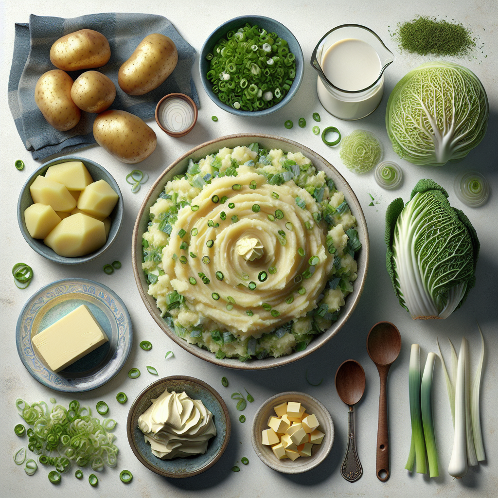 Colcannon is a traditional Irish dish that is both simple and satisfying, combining fluffy mashed potatoes with savory cabbage or kale. Rich in flavor and texture, this comfort food is typically seasoned with butter, milk, and onions, and occasionally enhanced with leeks or scallions for an extra layer of taste.