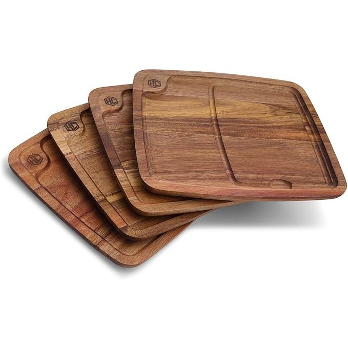 Elevate your grilling experience with our Steakhouse Quality Acacia Wood Cutting Board. Crafted with the traditions of Tuscany in mind, this cutting board is not only visually stunning but also highly functional.