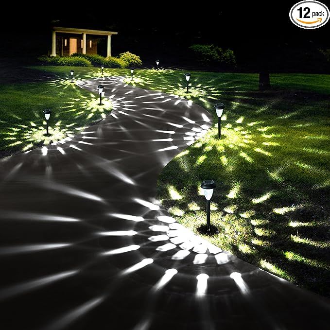 The GIGALUMI 12 Pack Solar Lights are outdoor pathway lights that are designed to be both functional and decorative. These lights are powered by solar energy, which means they are cost-effective and environmentally friendly.