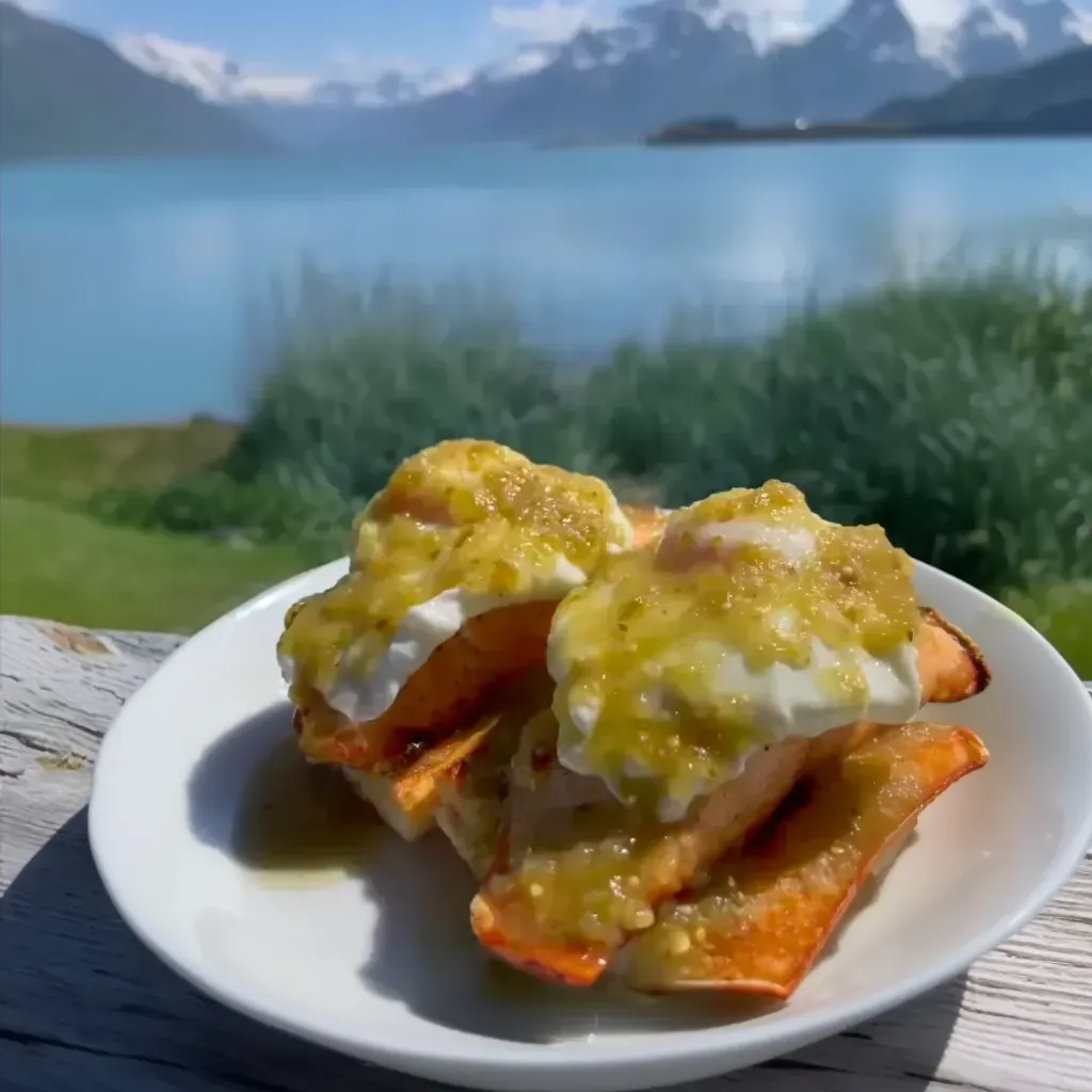 Salmon & Egg Toast with Salsa Verde image