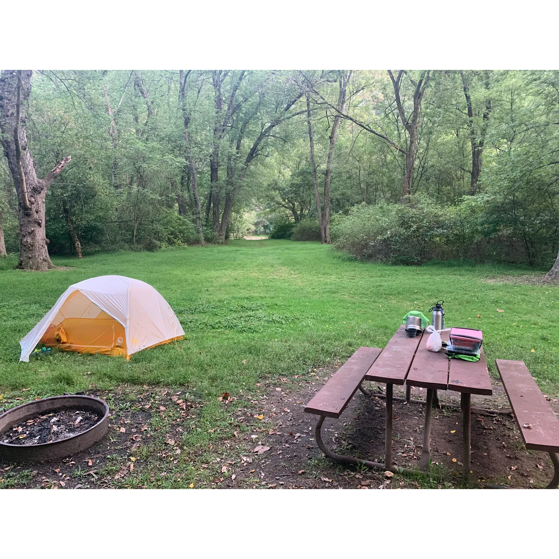 Town Creek Campsite offers outdoor enthusiasts a serene retreat amid the natural beauty of the river's edge. Ideally situated for both relaxation and adventure, the campground is a favored stop for travelers journeying along the C&O Canal, particularly for those biking from D.C. to Cumberland who find it a convenient respite, breaking up their journey and providing a shorter, more leisurely ride for the subsequent day.

As a much-lauded camping spot, Town Creek Campsite charms visitors with its scenic riverside locales, where each campsite offers a tranquil view of the flowing waters, complemented by the utility of a water pump ensuring a comfortable stay. Campers can indulge in the simplicity of outdoor living with amenities such as picnic tables and fire pits at their disposal, further enhancing the wilderness experience.

The sense of seclusion offered at Town Creek Campsite is a standout feature, creating an intimate atmosphere where visitors can connect with nature and each other away from the bustle of everyday life. It stands out as the preferred selection for those locating the perfect ground along the trail, offering sizeable sites for both tents and small recreational vehicles.

Visitors continue to choose Town Creek Campsite for its impressive location right on the Potomac, making it not only a picturesque setting but also a hub for anglers, kayakers, and nature lovers. The campsite's layout and proximity to the river allow for various water-based activities alongside the joy of camping, promising memorable outdoor experiences for all who stay. Description by ChatGPT.