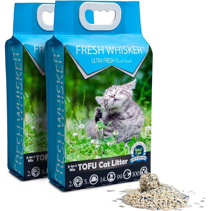 FreshWhisker Tofu Cat Litter is a revolutionary and eco-friendly alternative to traditional clay or silica-based cat litters. Made from all-natural tofu, this litter is not only highly absorbent, but also biodegradable and flushable, making it easy to dispose of and better for the environment.