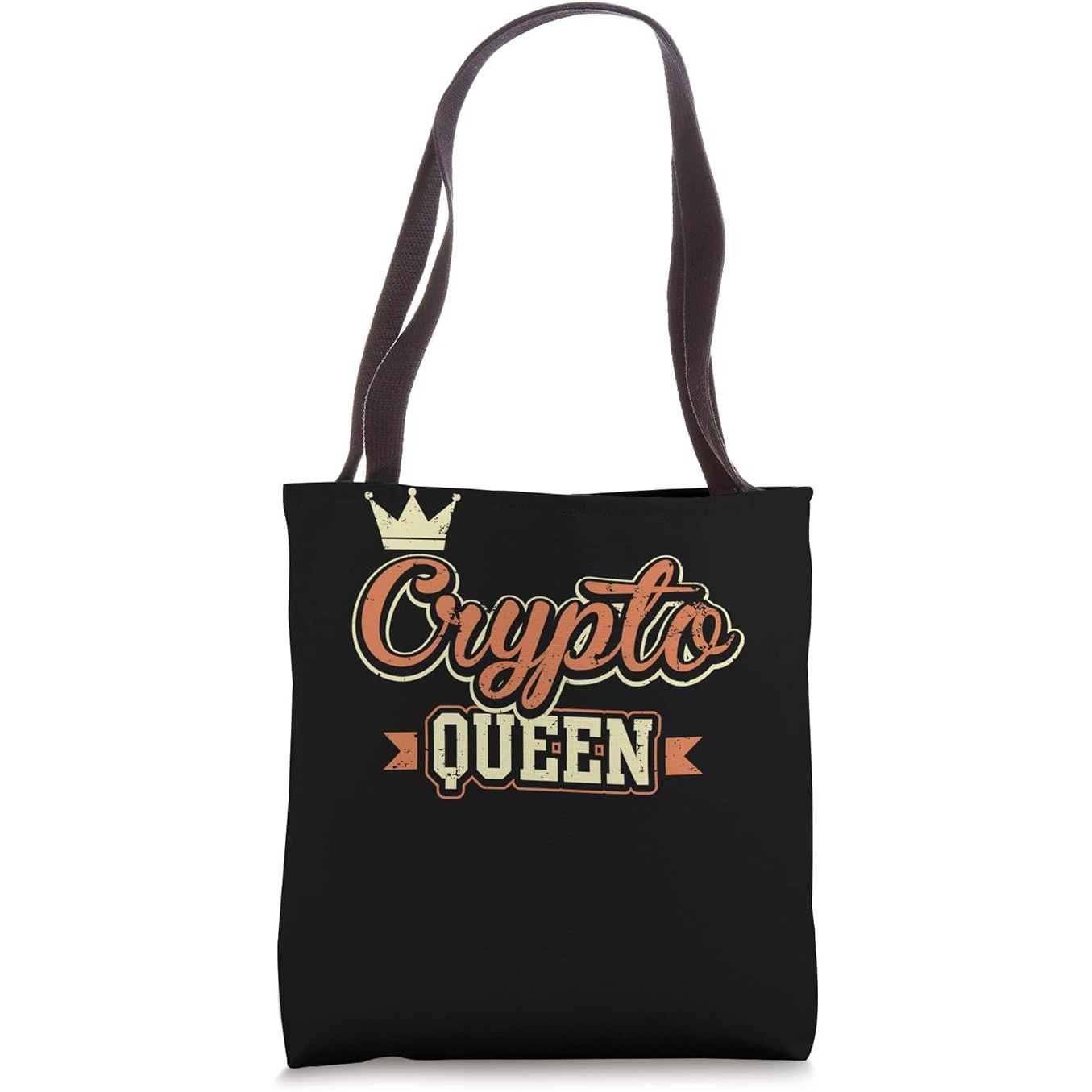 Crypto Queen Funny Cute Bitcoin Altcoin Investor Trader Tote Bag image