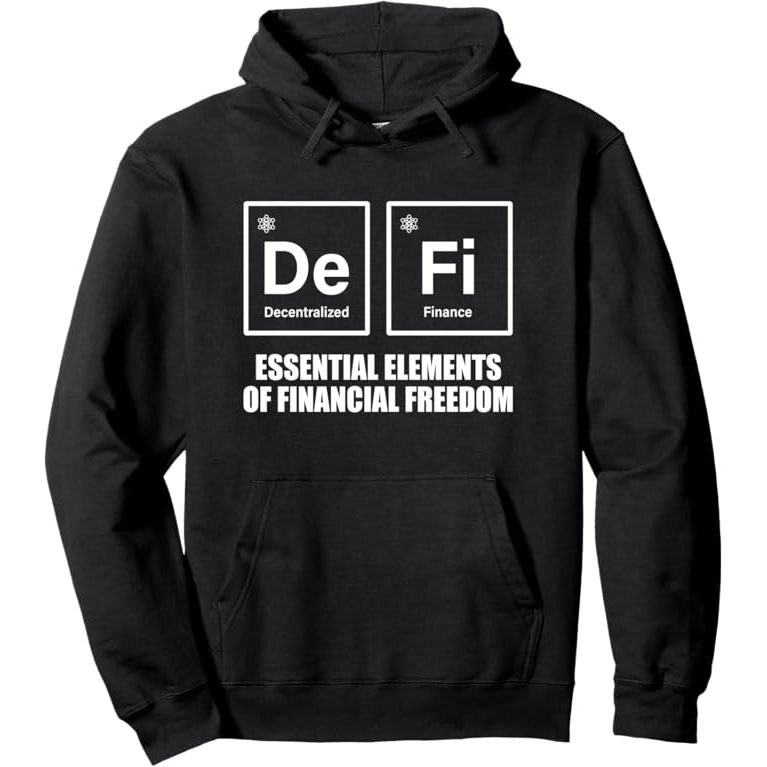 DeFi Decentralized Finance Blockchain Periodic Table Crypto Pullover Hoodie image