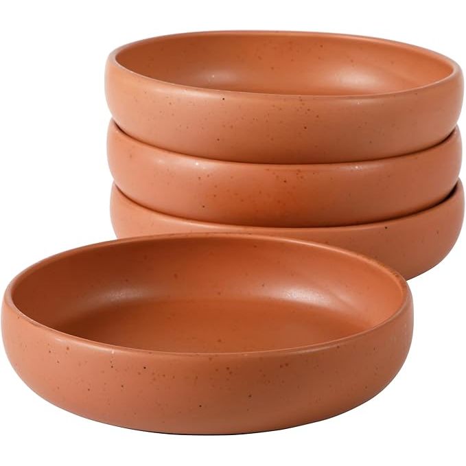 Introducing the bloomhouse dinner bowl set, a gorgeous collection of four 9-inch dinner bowls designed to elevate your dining experience. Made with stoneware craftsmanship, these bowls are not only thoughtfully crafted for form and function, but also made from sustainable clays to align with bloomhouse's nature-positive ethos.