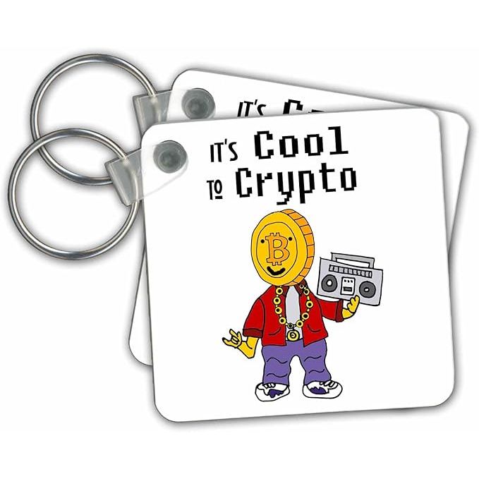 Key Chains Funny Bitcoin Digital Its Cool to Crypto Rapper Crypto Cryptocurrency (kc-348021-1) image