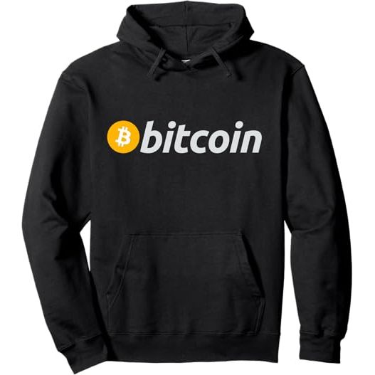 Blockchain Cryptocurrency Black Hoodie Bitcoin Logo image