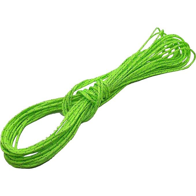 The Ultra Light Dyneema Tent Guy Guide Rope is a high-quality, durable, and lightweight option for securing tents while camping or participating in outdoor activities such as sailing, dinghy, and yachting. Made from 2mm Dyneema material, this rope has a breaking strain of 200kg, making it strong and reliable when securing tents or other gear.